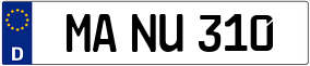 Truck License Plate
